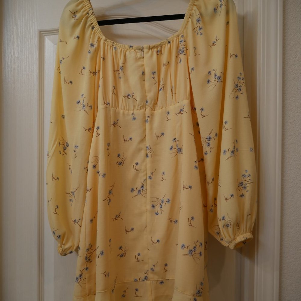 And Now This - Ruffle Yellow Spring Dress - Picture 5 of 8